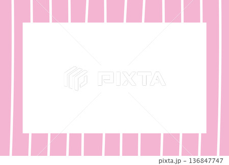 Pastel pink rectangle frame with stripe pattern for card print, polaroid photo, ad template, poster, book cover, notepad, sticky note, memo, banner, border, postcard, standee, paper design, decoration Pastel pink rectangle frame with stripe pattern for card print, polaroid photo, ad template, poster, book cover, notepad, sticky note, memo, banner, border, postcard, standee, paper design, decoration 136847747