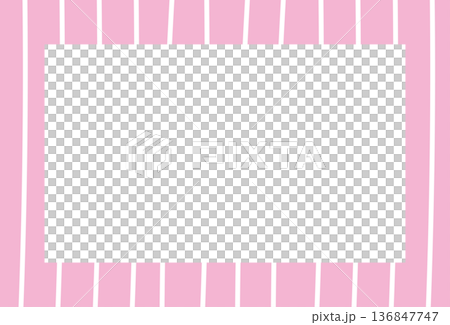 Pastel pink rectangle frame with stripe pattern for card print, polaroid photo, ad template, poster, book cover, notepad, sticky note, memo, banner, border, postcard, standee, paper design, decoration Pastel pink rectangle frame with stripe pattern for card print, polaroid photo, ad template, poster, book cover, notepad, sticky note, memo, banner, border, postcard, standee, paper design, decoration 136847747