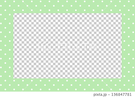 Green rectangle frame with polka dot pattern for card print, polaroid photo, ad template, poster, book cover, notepad, sticky note, memo, banner, border, postcard, standee, paper design, decoration Green rectangle frame with polka dot pattern for card print, polaroid photo, ad template, poster, book cover, notepad, sticky note, memo, banner, border, postcard, standee, paper design, decoration 136847781