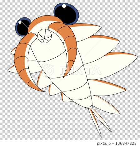 加拿大奇蝦的流行插畫 加拿大奇蝦的流行插畫 136847828