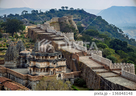 Kumbhalgarh is a Mewar fortress on the westerly range of Aravalli Hills, in the Rajsamand district near Udaipur of Rajasthan state in western India. 136848148