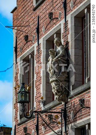 Madonna and Child Facade Bruges 136848740