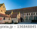 Sint-Janshospitaal Courtyard and Sculpture in Bruges 136848845