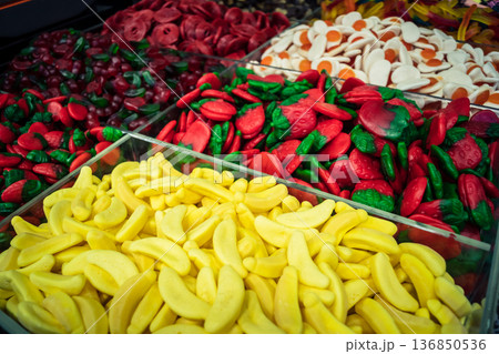 Tel Aviv, Israel, January 5, 2026 Daily life and morning bustle at the Carmel Market (Shuk HaCarmel Tel Aviv, Israel, January 5, 2026 Daily life and morning bustle at the Carmel Market (Shuk HaCarmel 136850536