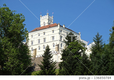 Castle Trakoscan in Croatia, built around 1334 as a Croatia's northwestern fortification system 136850784