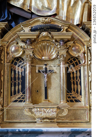 Tabernacle on the altar of Assumption in the church of St. Leodegar in Lucerne, Switzerland 136852059