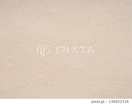 Beige vintage linen canvas texture. Stained, dirty, and distressed material for making artwork, painting, designs decoration, background concepts, text, lettering, wall screen saver or other art work. 136852316