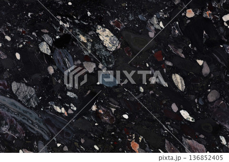 Beautiful Black Marinace - granite, stylish texture as part of your individual interior. 136852405