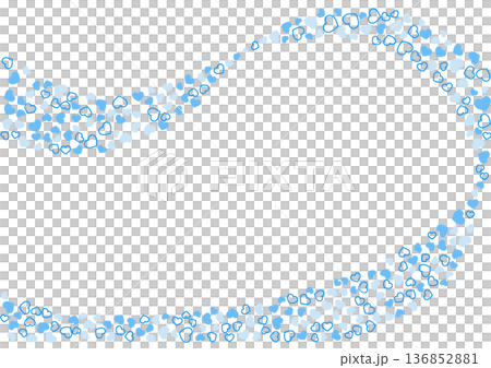 Heart pattern background Blue 3 colors border and solid color heart Heart pattern background Blue 3 colors border and solid color heart 136852881