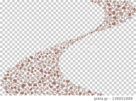 Heart pattern background Brown 3 colors border and solid color heart Heart pattern background Brown 3 colors border and solid color heart 136852889