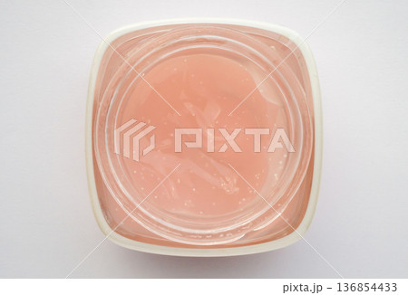 lotion beauty skincare cream cosmetic in the bottle top view lotion beauty skincare cream cosmetic in the bottle top view 136854433