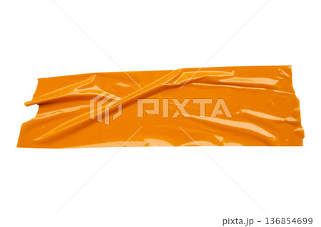 Brown adhesive tape isolated on white background Brown adhesive tape isolated on white background 136854699