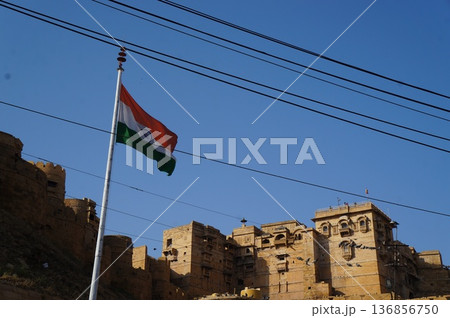 ジャイサルメールの街並み 136856750