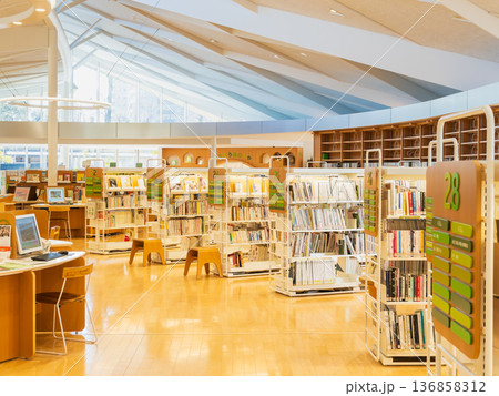 図書館・本・読書のイメージ 図書館・本・読書のイメージ 136858312