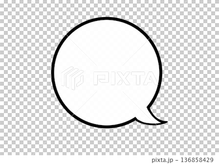 Round speech bubble 136858429