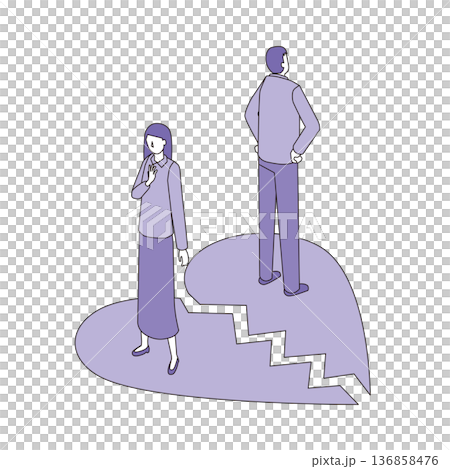 分手的男人和女人 136858476