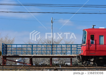 名古屋鉄道。名鉄尾西線、山崎駅 名古屋鉄道。名鉄尾西線、山崎駅 136859398