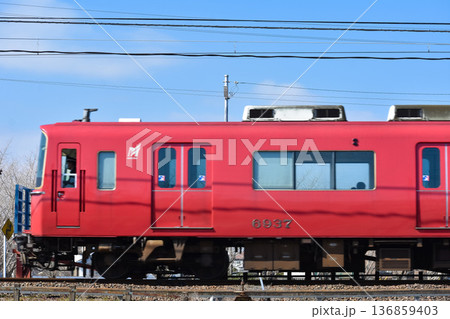 名古屋鉄道。名鉄尾西線、山崎駅 名古屋鉄道。名鉄尾西線、山崎駅 136859403