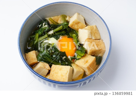 青梗菜と厚揚げ 青梗菜と厚揚げ 136859981