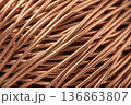 Bare copper wire close up 136863807