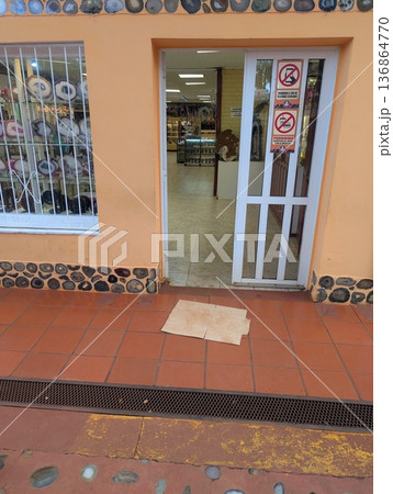 Misiones, Argentina - June 23, 2025: Minera Wanda or the Wanda Mines in Misiones, Argentina. Entrance to the mineral shop Misiones, Argentina - June 23, 2025: Minera Wanda or the Wanda Mines in Misiones, Argentina. Entrance to the mineral shop 136864770