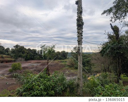 Misiones, Argentina - June 23, 2025: Panoramic view of Minera Wanda or the Wanda Mines, in Misiones, Argentina 136865015