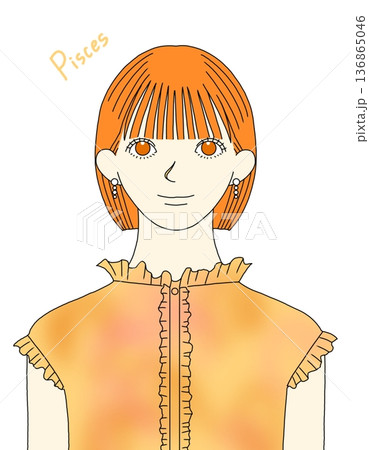 うお座モチーフの女の子 136865046