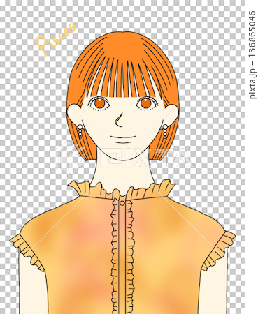 Pisces motif girl 136865046