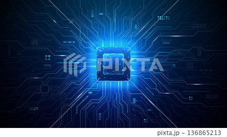 Advanced semiconductor chip with radiating circuit pathways  136865213