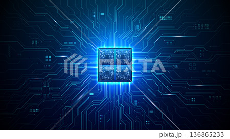 Advanced semiconductor technology with intricate chip 136865233