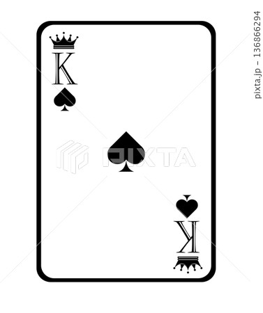 Playing card king Space in illustrator Playing card king Space in illustrator 136866294
