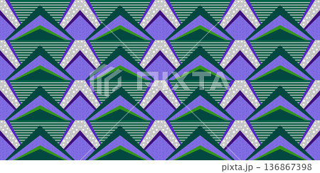 pattern of rows of triangles and parallel lines 136867398