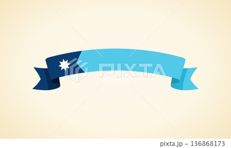 Ribbon with flag of Minnesota Ribbon with flag of Minnesota 136868173