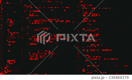 Digital Code on Dark Red Background. Data Breachのイラスト素材 [136868379] - PIXTA