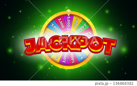 Jackpot Wheel of Fortune. Spin Game. Bonus. Jackpot Winning 136868382