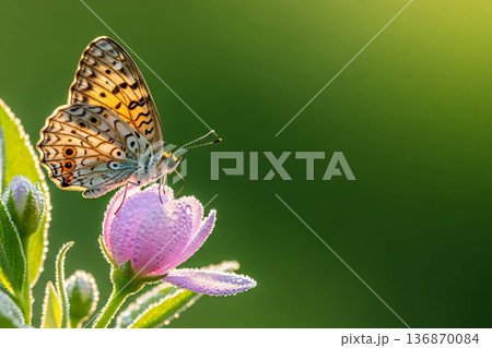 Butterfly Spring Flower During Dew Garden Freedom and Creativity Nature Butterfly Spring Flower During Dew Garden Freedom and Creativity Nature 136870084