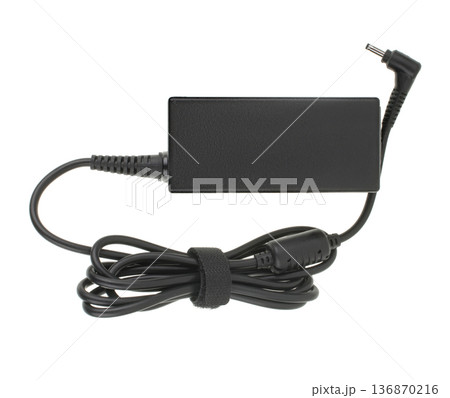 laptop power adapter, isolated on white background 136870216