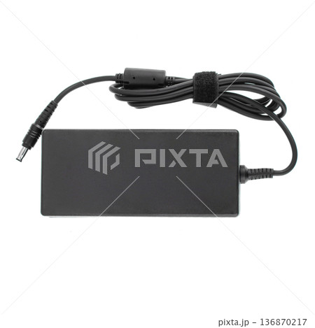 laptop power adapter, isolated on white background 136870217