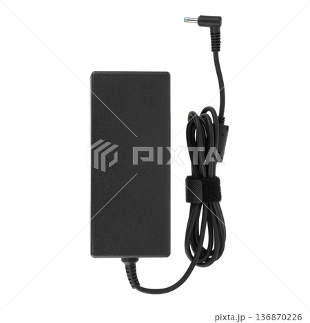 laptop power adapter, isolated on white background laptop power adapter, isolated on white background 136870226