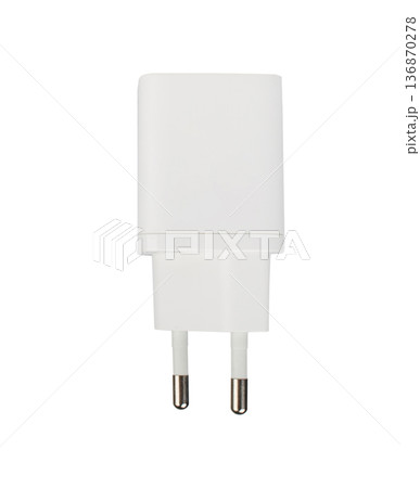 power adapter for phone tablet, phone accessory, on white background power adapter for phone tablet, phone accessory, on white background 136870278