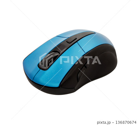 manipulator, computer mouse, on a white background in isolation manipulator, computer mouse, on a white background in isolation 136870674