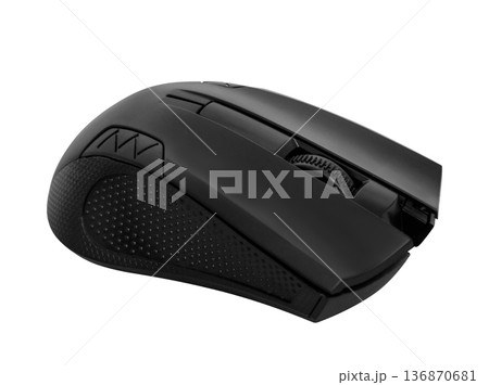 manipulator, computer mouse, on a white background in isolation manipulator, computer mouse, on a white background in isolation 136870681