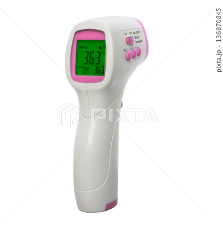 electric thermometer, isolated on white background 136870845