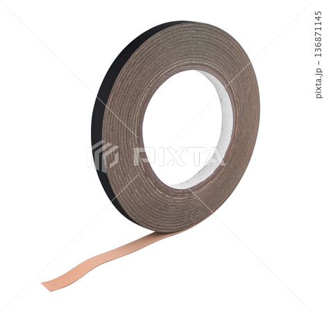 roll of opaque adhesive tape, isolated on white background roll of opaque adhesive tape, isolated on white background 136871145