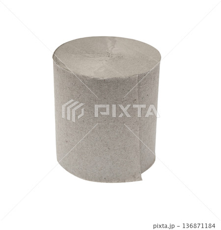 Roll of toilet paper, on white background isolated Roll of toilet paper, on white background isolated 136871184