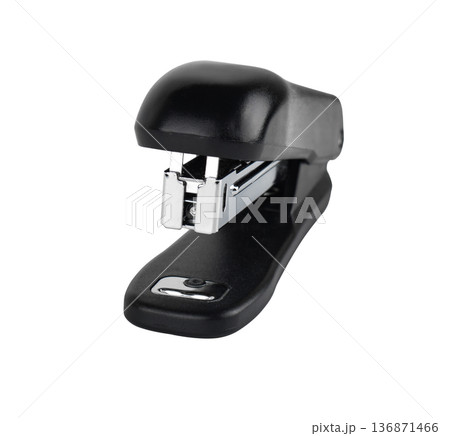 stapler for stapling paper, on a white background in isolation stapler for stapling paper, on a white background in isolation 136871466