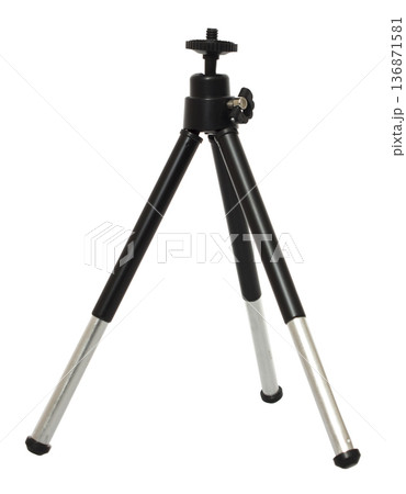 Tripod for phone, isolated on white background Tripod for phone, isolated on white background 136871581