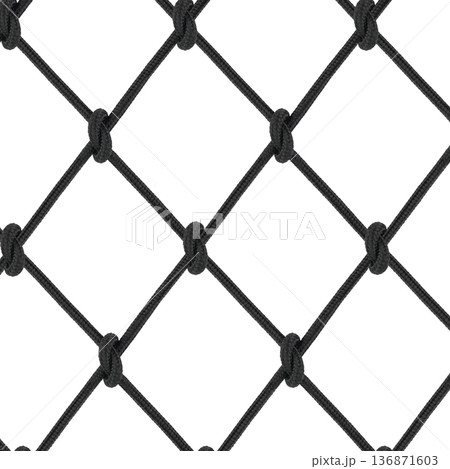 mesh of black braided rope isolated on white background mesh of black braided rope isolated on white background 136871603