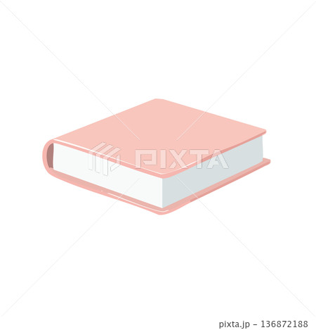 ピンクの本のイラスト 136872188