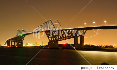東京ゲートブリッジの夜景 136872775